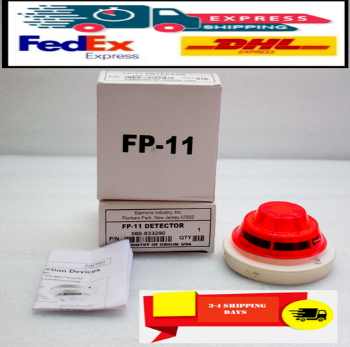 SIEMENS FP-11 INTELLIGENT FIRE PRINTTM DETECTOR FP11 FREE AND FAST