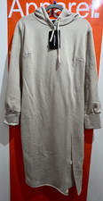 Pretty Little Thing Hooded Midi Jumper Dress, Stone, NEW, Size 8, SF