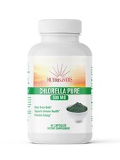 Chlorella Pure 60 Caps   Immune Support, Detox, Energy Boost, Body Fatigue