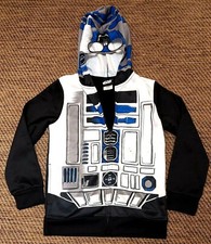 NEW Boys youth Star Wars full zip hooded jacket SZ Medium