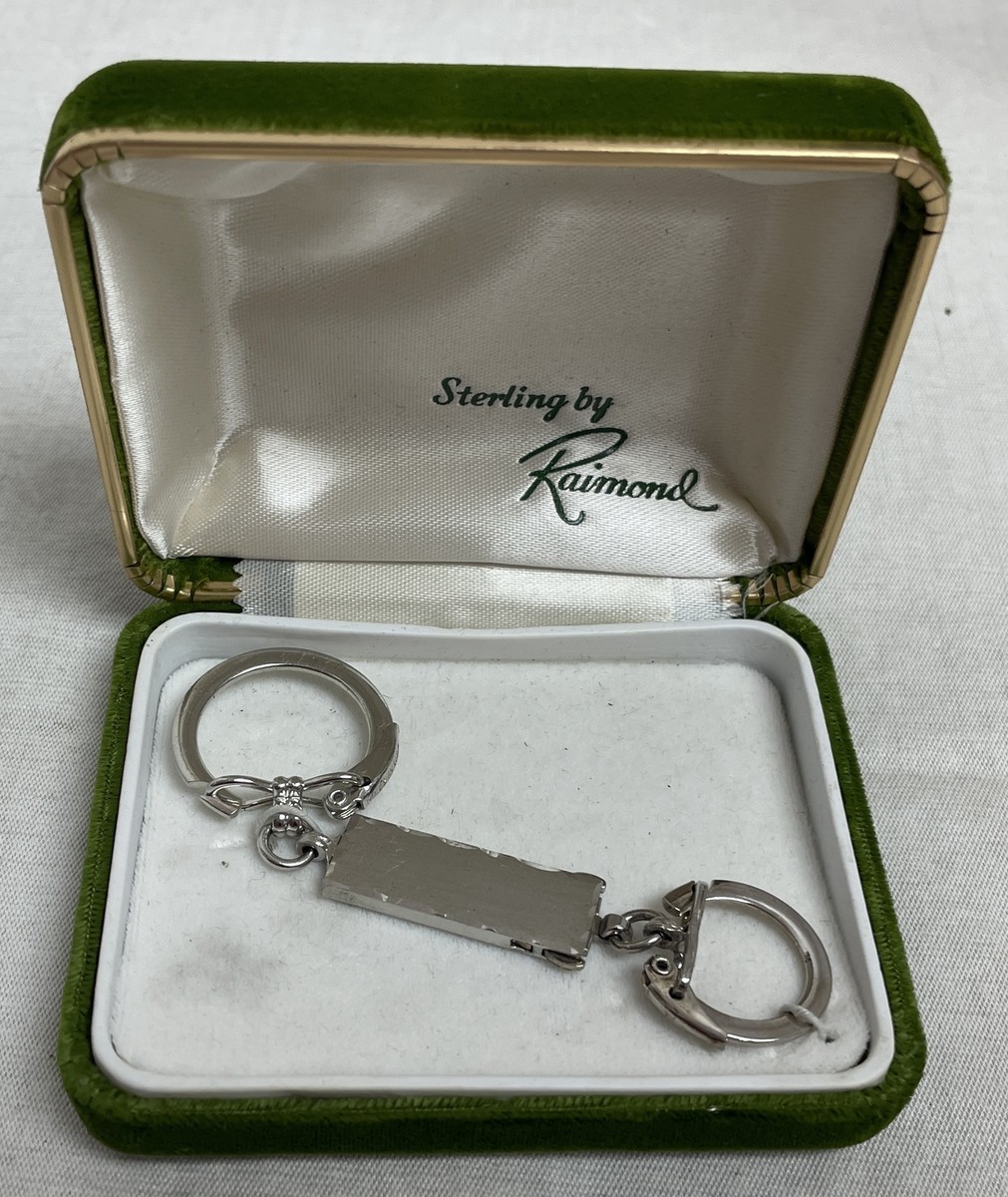 Vintage Sterling Silver Imperial Keychain Key Ring By
