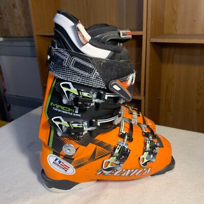 Tecnica Mach1 Flex 130 Downhill Orange Black Ski Boots - Size: 24.5 290mm