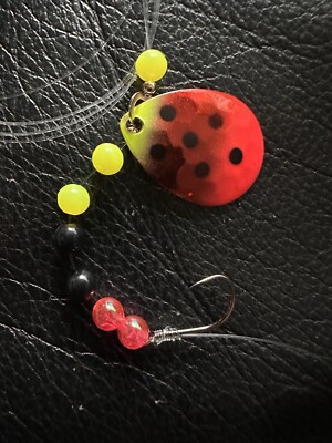 “Lady Bug“ Colorado Blade Lake Erie Walleye Night Crawler Harness #21