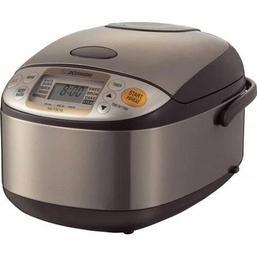 Zojirushi Stainless Steel Rice Cooker 5.5cups Sturdy Strong Fast Ns-Tsc10Xj NEW