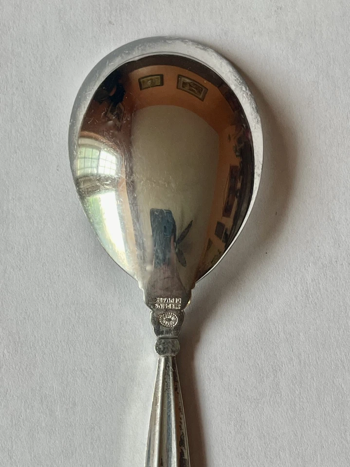 Cuchara de azúcar vintage Sterling Jensen bellota Georg Jensen 5 7/8 pulgadas ¡Impresionante! Foto 3 de 4