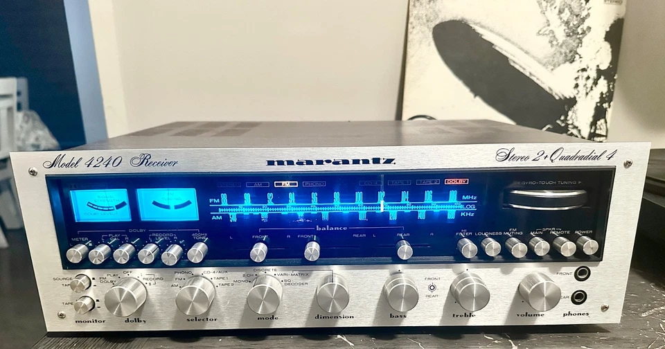 Classic Working Marantz 4240 Stereo/Quadradial 4 AM/FM Receiver, Serviced* - Image 2 of 4