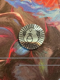 Rainbow Holo Sparkle Chansey Pokemon Coin Nintendo 1999 WOTC