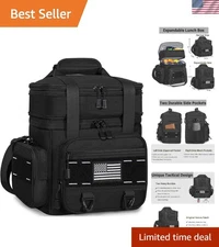 Expandable Tactical Lunch Box, Large Insulated Cooler Bag Heavy Duty Leakproof