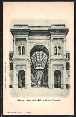 Ansichtskarte Milano, Arco della Galleria Vittorio Emanuele 