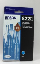 Epson 822XL DURABrite Ultra Ink High Capacity Cyan Cartridge Exp 4/26