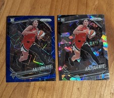 2025 Prizm WNBA Aaliyah Nye Lot #15 Blue Velocity & Ice Prizm Las Vegas Aces (A)