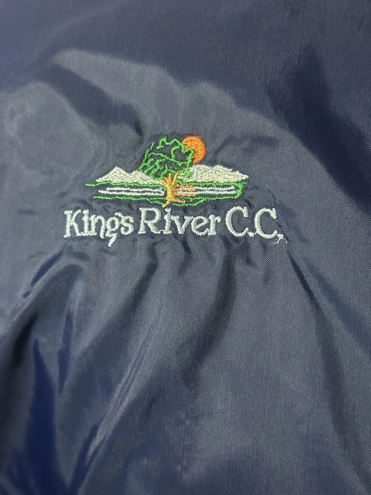 King Rivers Country Club Navy Blue Coaches Jacket Size XL - product detail image 3