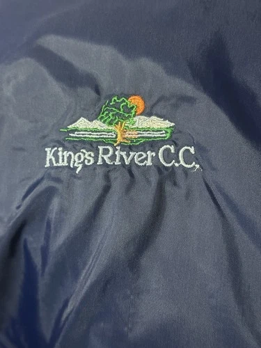 King Rivers Country Club Navy Blue Coaches Jacket Size XL image 3