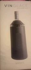 Vinglace Insulated Graphite Portable Wine Champagne Chiller NEW