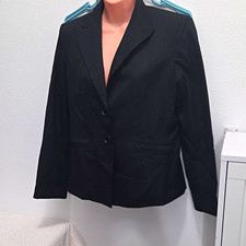 Jones Wear Women  s Black Pinstripe Blazer 2-Button Notch Lapel Lined Size 6