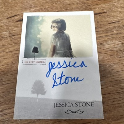 Jessica Stone As Young Brenda Signed on Card | HBO: Six Feet Under | 2004