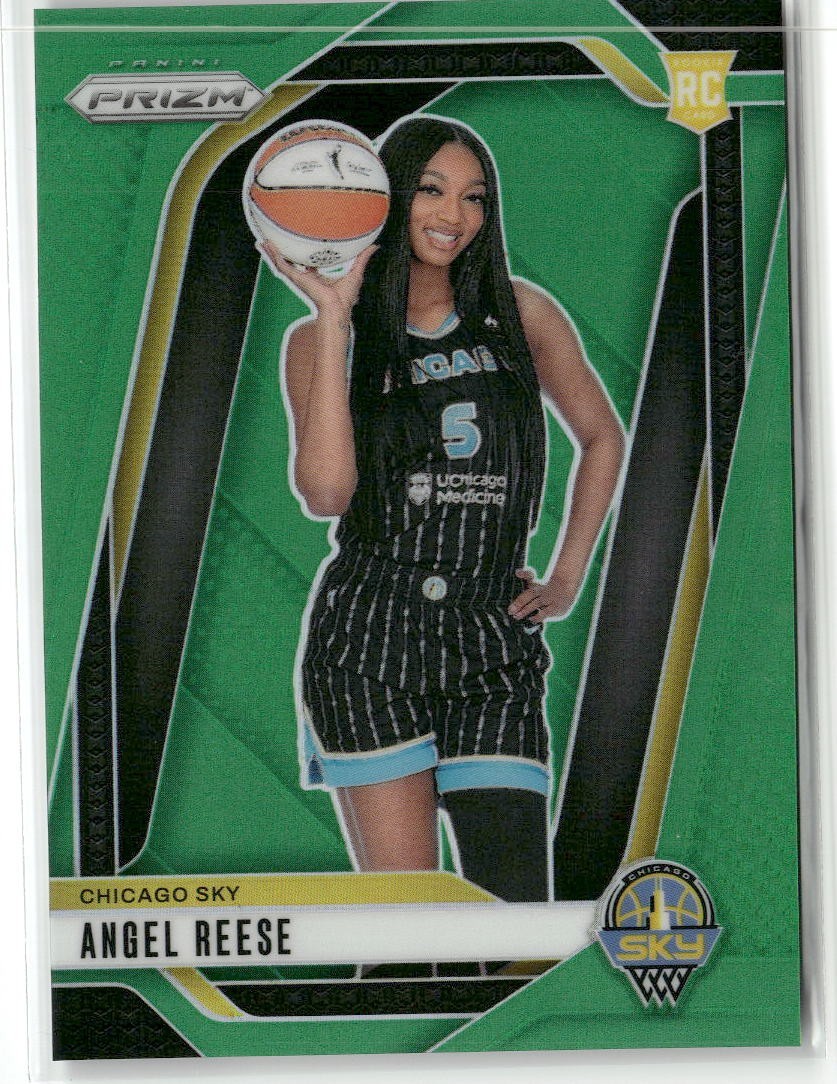 2024 PANINI PRIZM WNBA ANGEL REESE GREEN PRIZM #147 RC ROOKIE