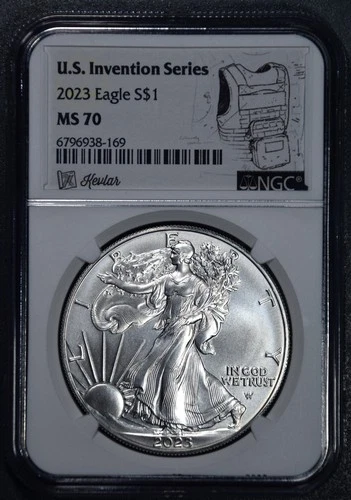 2023 $1 AMERICAN SILVER EAGLE UNC Early Releases 1 oz .999 NGC MS70 A6596
