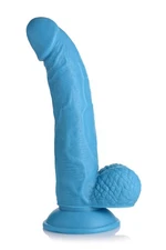 7.5 Inch Dildo with Balls - Blue
