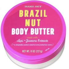 Trader Joe  s Brazil Nut Body Butter 8oz Moisturizing Cream NEW