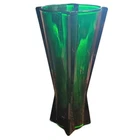 Vintage Anchor Hocking Emerald Green Glass Rocket Vase MCM Space Age 9” Tall
