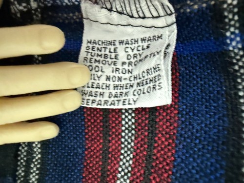 Vintage 90s Flannel Shirt Men XL Black Tartan Plaid Outdoors Lightweight Acrylic, Size XL, $16.71 - Photo 15