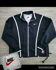 Vintage 90s Nike Embroidered Swoosh Full Zip Jacket Vented Mesh Lined Sz M