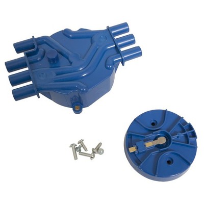 Summit Cap & Rotor Blue Crab Style Brass Terminals Screw-Down Chevy Olds 4.3L V6