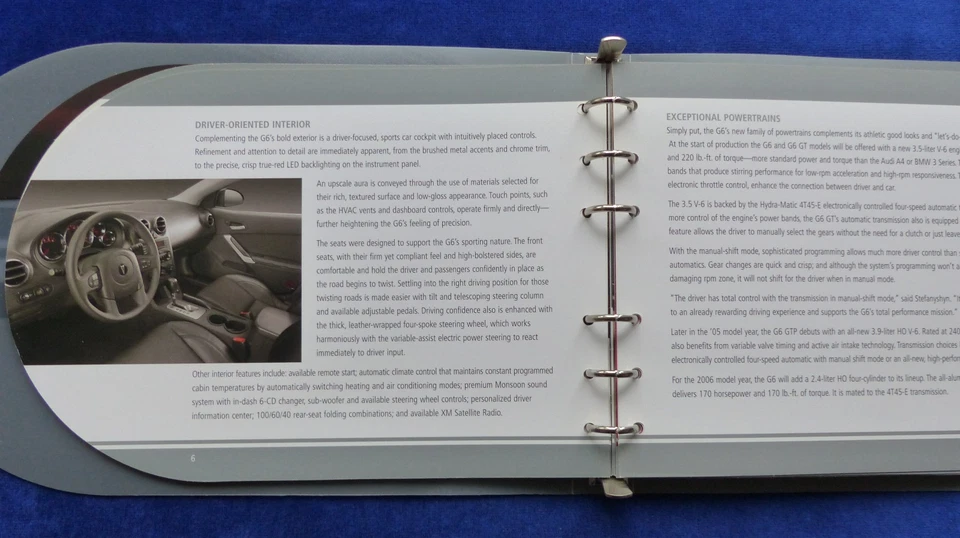 Pontiac G6 GT Sedan MY 2005 - US-Pressemappe CD-Rom Press-Kit 2004 USA - Bild 4 von 4