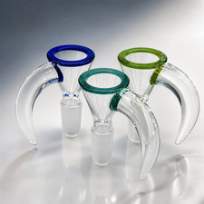 Assorted Color Lip Giant Horn Funnel Glass Slide Bowl 14mm Tobacco Hookah Bong