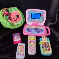 LeapFrog and CoComelon electronic learning and play toys used evrything works wb