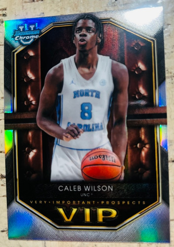Caleb Wilson 2025-26 Topps Bowman U Chrome Refractor VIP RC #VIP-9 *1