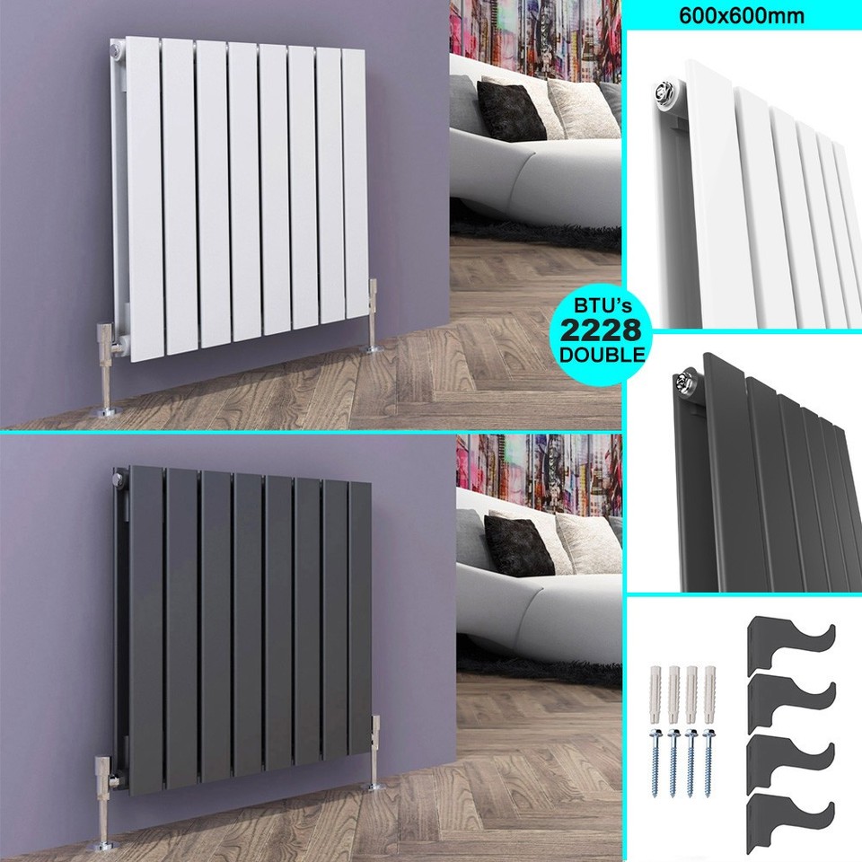 Vertrical Radiator Vertical Designer Radiator Oval Column Flat Panel Tall Upright Heating ...