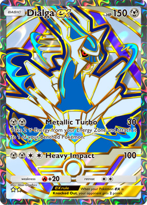Pokemon Pocket TCG Card 2 Star Full Art Dialga EX Deluxe Pack Rare DIGITAL