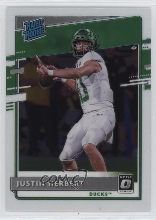2020 Chronicles Draft Picks Donruss Optic Rated Rookies Justin Herbert #4 0nr