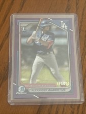 Alexander Albertus 2024 Bowman 1st Purple Shimmer Refractor 187/299