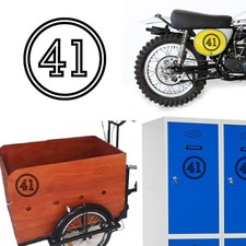 Sticker Vinyl Number 41 VII