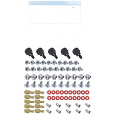 85pcs Black Computer Screw Kit for For motherboard Fan PSU Graphics Card Repair