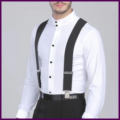 Heavy Duty Big Size Suspenders for Men Work Outdoor 2 Inch Wide X Back 4 Strong