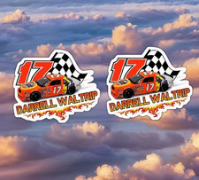 2 Darrell Waltrip 17 Tide Peel And Stick Decal Stickers Nascar