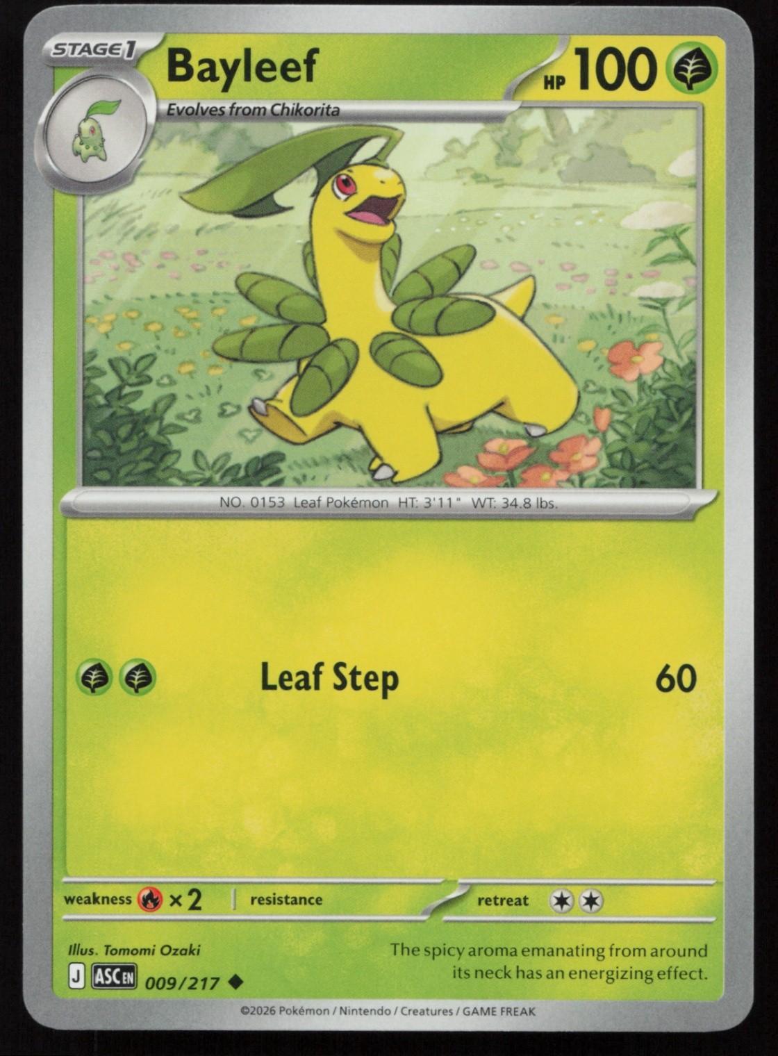 Bayleef Normal Uncommon ME: Ascended Heroes 009/217 NM