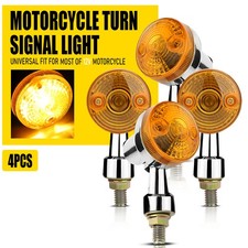 Amber 4x Signals Motorcycle Turn For LED Honda Kawasaki Light Yamaha Suzuki