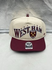 West Ham United EPL '47 Brand Natural TT Wave Hitch Adjustable Snapback Hat