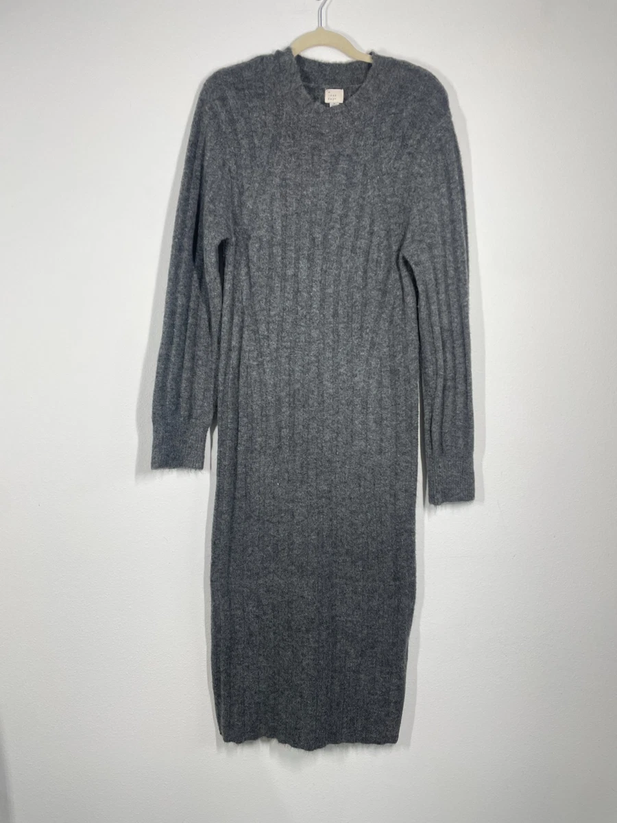Woolen Long Sleeve Shift Midi Dresses for Women for sale | eBay