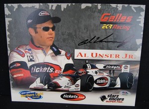 AL UNSER JR Signed 8.5x11" Print PSA/DNA