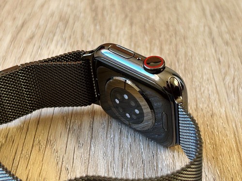 Apple Watch Series 9 GPS + Cellular 41mm Stainless Steel Graphite + Accessories - Zdjęcie 3 z 7