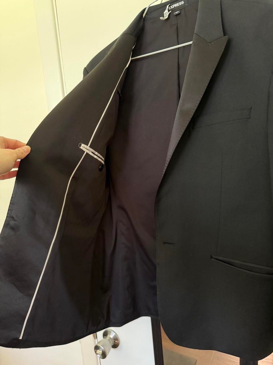 Men's Express Performance Stretch Black Tuxedo Ja… - image 3