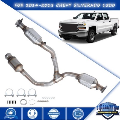 Y Pipe Catalytic Converter For 2014-2018 Chevrolet Silverado 1500 6.2L V8 Engine