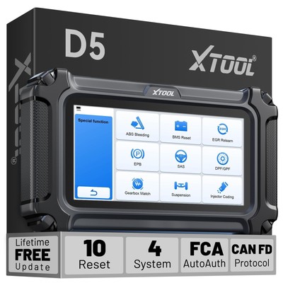 XTOOL D5 Car Code Reader and Reset Tool, Engine ABS SRS Transmission Car Diag...