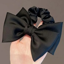 02 Pc Simple Satin Bow Large Headbands for Women Girls Party Hair Accessories Ba